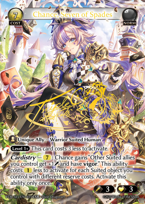 [Norm] Chance, Seven of Spades CSR [PTM 1st-031-CSR]