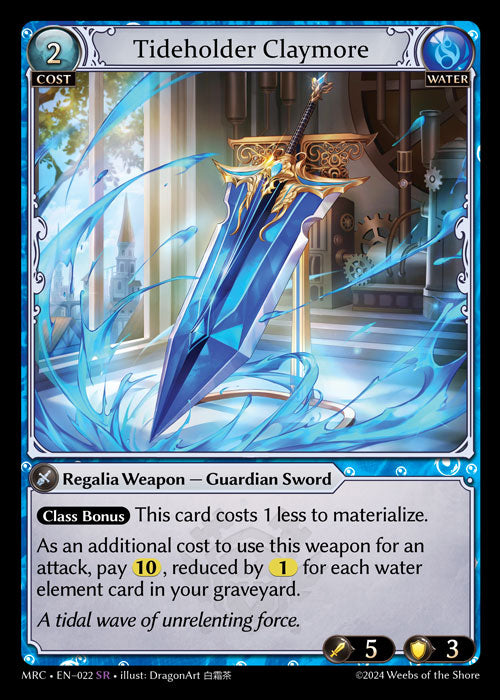 [Water] Tideholder Claymore FOIL [MRC-022-SR]