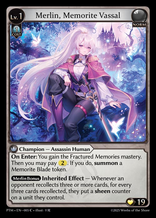 [Norm] Merlin, Memorite Vassal FOIL [PTM-005-C]