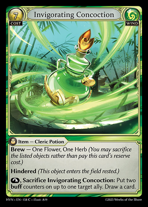 [Wind] Invigorating Concoction FOIL [HVN-158-C]