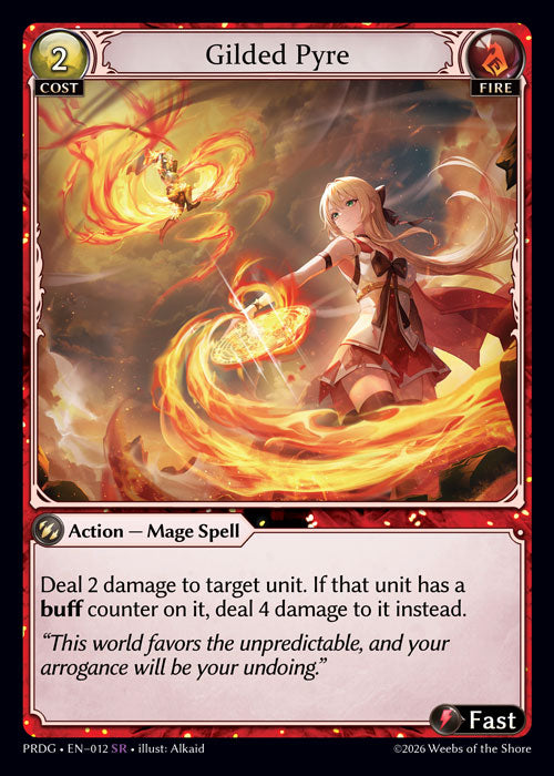 [Fire] Gilded Pyre GRIMOIRE FOIL [PRDG-012-SR]