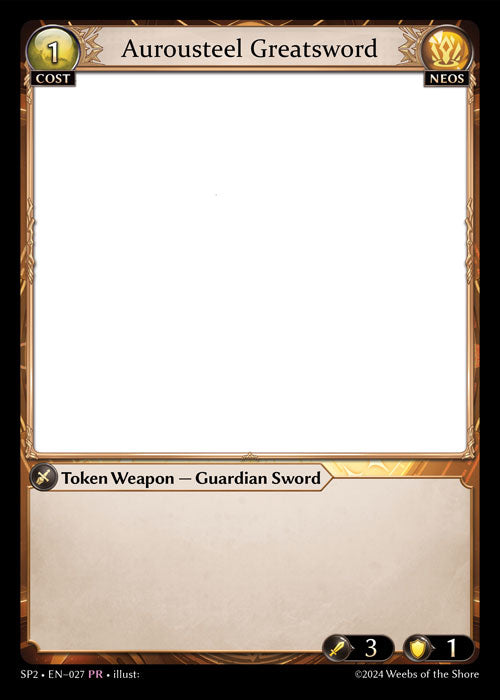 [Neos] Aurousteel Greatsword PR [SP2 027-PR]