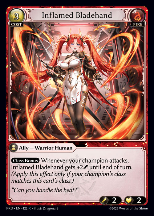 [Fire] Inflamed Bladehand [PRD-122-R]