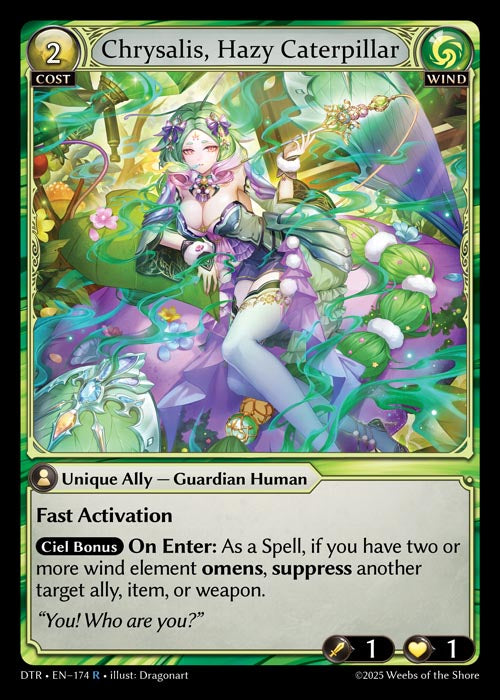 [Wind] Chrysalis, Hazy Caterpillar [DTR-174-R]