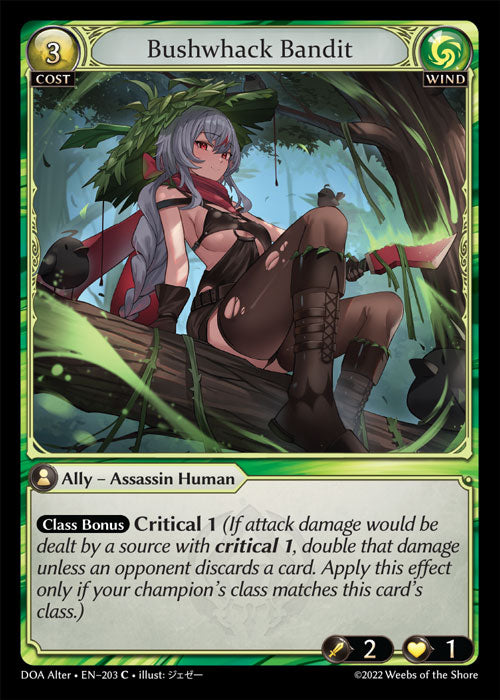 [Wind] Bushwhack Bandit FOIL [DOA Alter-203-C]