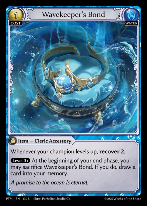 [Water] Wavekeeper's Bond FOIL [PTM-130-U]