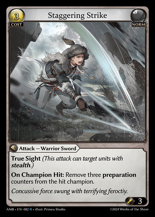 [Norm] Staggering Strike FOIL [AMB-082-R]