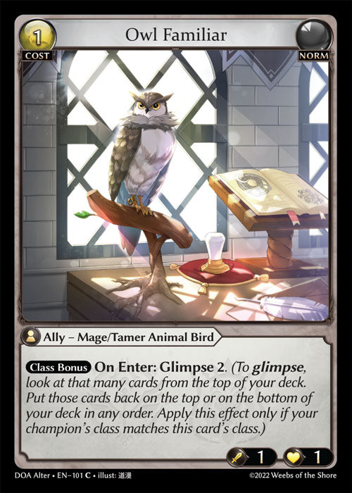 [Norm] Owl Familiar FOIL [DOA Alter-101-C]