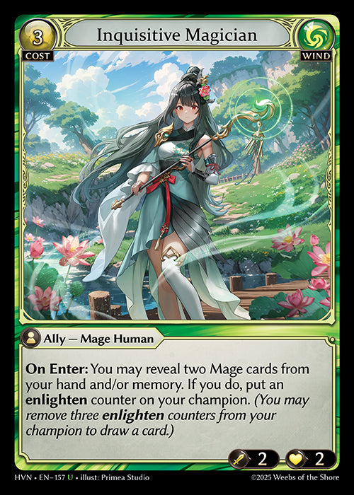 [Wind] Inquisitive Magician FOIL [HVN-157-U]