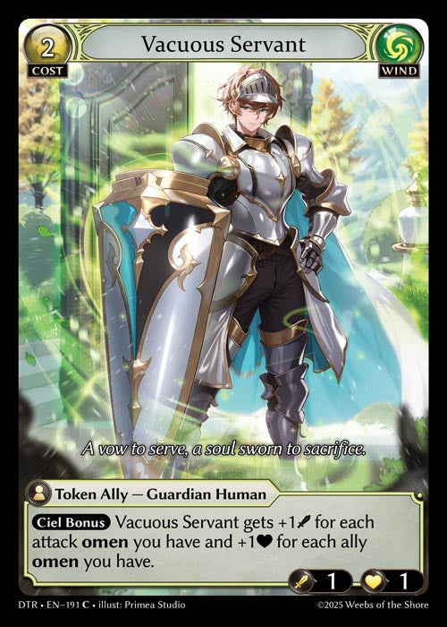 [Wind] Vacuous Servant FOIL [DTR-191-C]