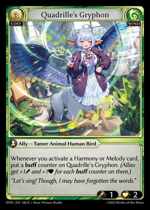 [Wind] Quadrille's Gryphon FOIL [DTR-186-C]
