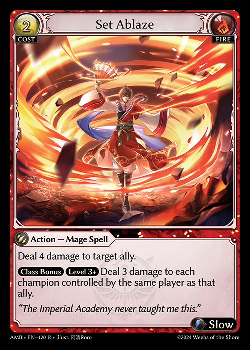 [Fire] Set Ablaze [AMB-120-R]