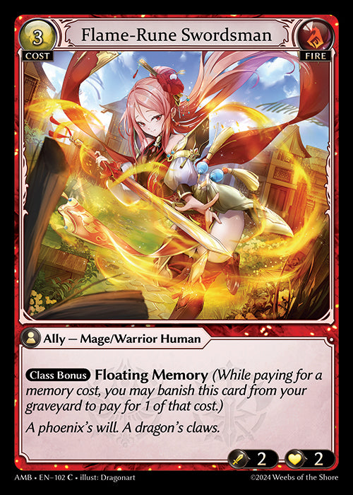 [Fire] Flame-Rune Swordsman [AMB-102-C]