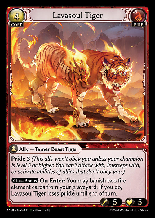 [Fire] Lavasoul Tiger FOIL [AMB-111-U]