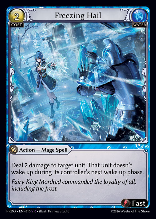 [Water] Freezing Hail GRIMOIRE FOIL [PRDG-010-SR]