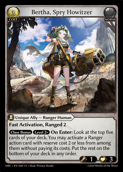 [Norm] Bertha, Spry Howitzer FOIL [MRC-040-SR]