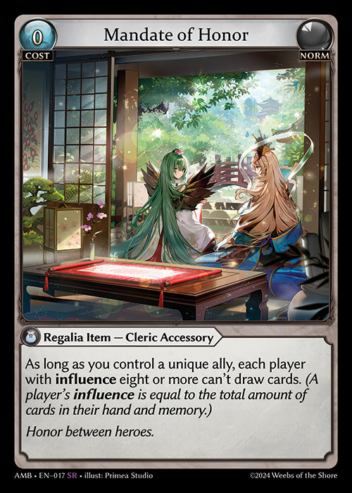 [Norm] Mandate of Honor [AMB-017-SR]