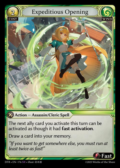 [Wind] Expeditious Opening FOIL [DTR-176-SR]