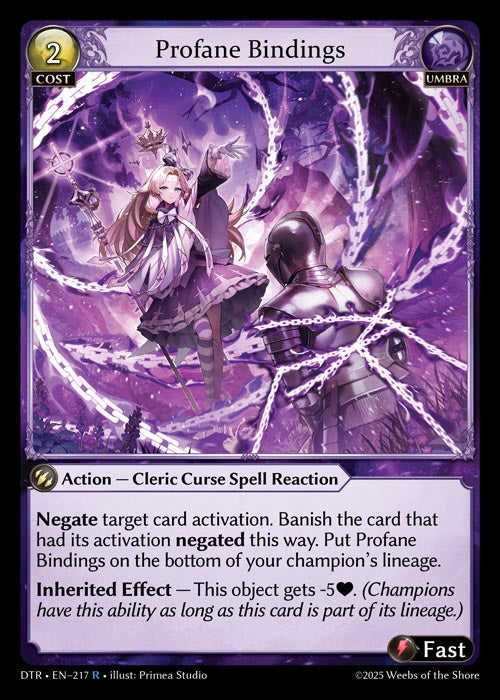 [Umbra] Profane Bindings FOIL [DTR-217-R]
