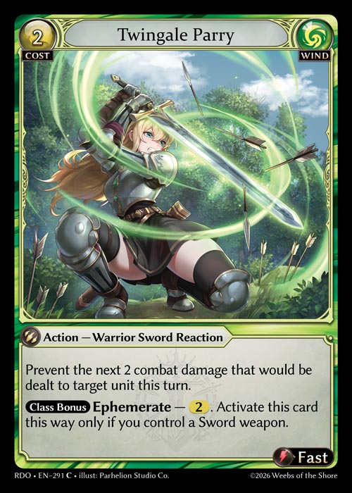 [Wind] Twingale Parry FOIL [RDO-291-C]