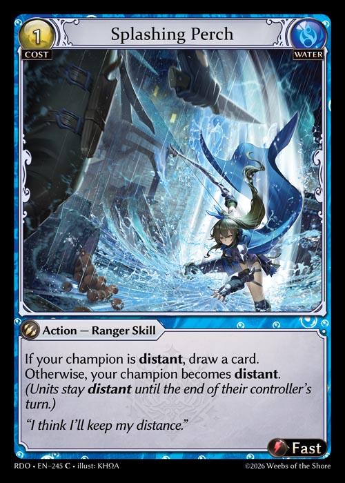 [Water] Splashing Perch CURIO FOIL [RDO-245-C]