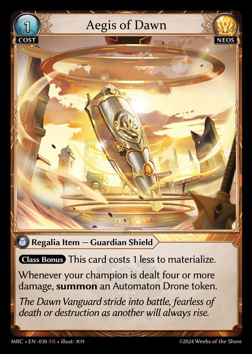 [Neos] Aegis of Dawn [MRC-030-SR]