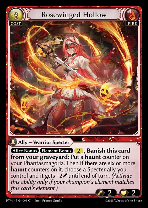 [Fire] Rosewinged Hollow FOIL [PTM-095-C]