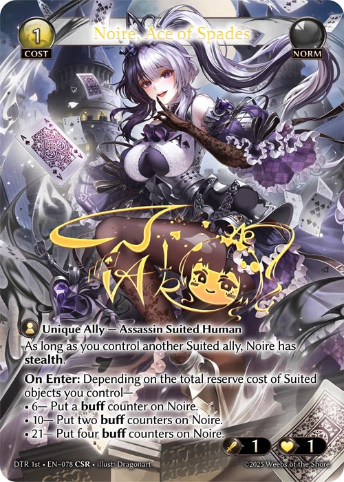 [Norm] Noire, Ace of Spades CSR [DTR 1st-078-CSR]