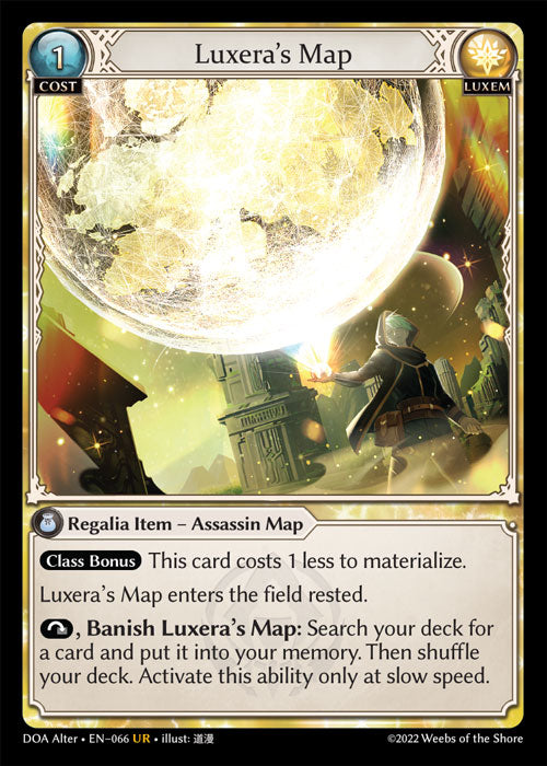 [Luxem] Luxera's Map FOIL [DOA Alter-066-UR]