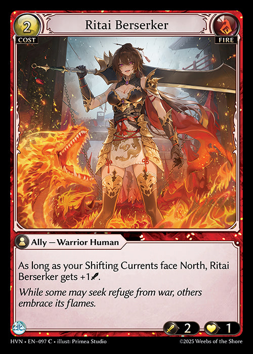 [Fire] Ritai Berserker FOIL [HVN-097-C]