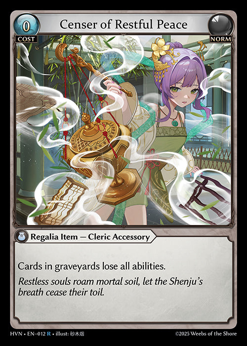 [Norm] Censer of Restful Peace FOIL [HVN-012-R]