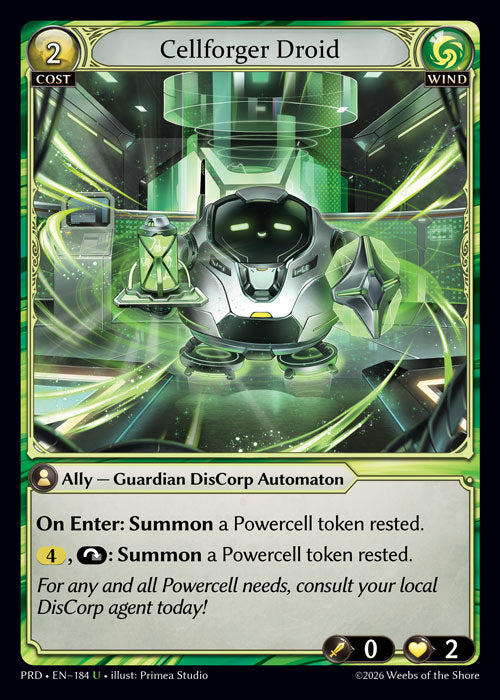 [Wind] Cellforger Droid CURIO FOIL [PRD-184-U]