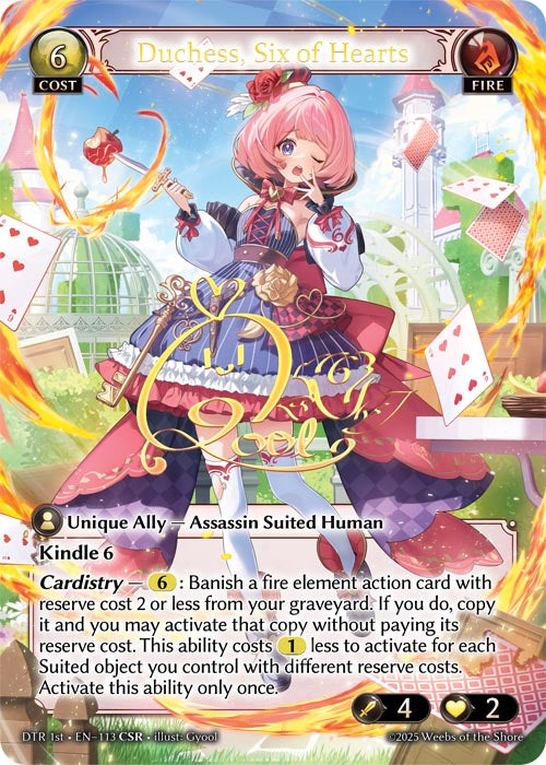 [Fire] Duchess, Six of Hearts CSR [DTR 1st-113-CSR]