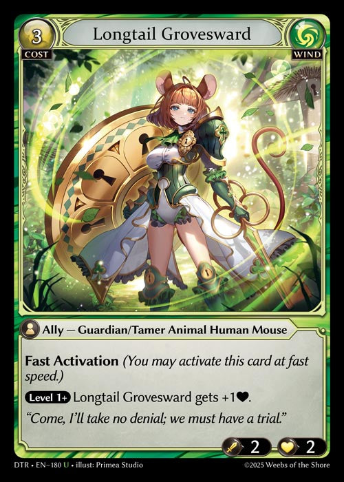 [Wind] Longtail Grovesward FOIL [DTR-180-U]