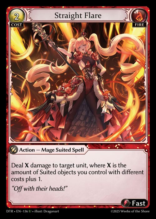 [Fire] Straight Flare FOIL [DTR-136-U]