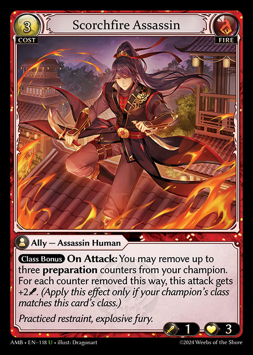 [Fire] Scorchfire Assassin FOIL [AMB-118-U]