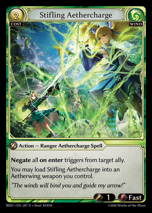 [Wind] Stifling Aethercharge FOIL [RDO-287-R]