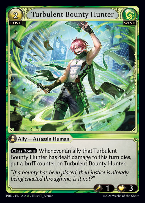 [Wind] Turbulent Bounty Hunter FOIL [PRD-202-U]
