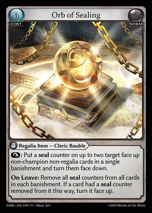 [Norm] Orb of Sealing FOIL [AMB-019-SR]