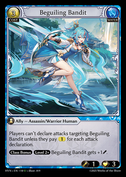 [Water] Beguiling Bandit FOIL [HVN-110-U]