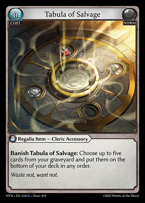 [Norm] Tabula of Salvage FOIL [HVN-018-R]