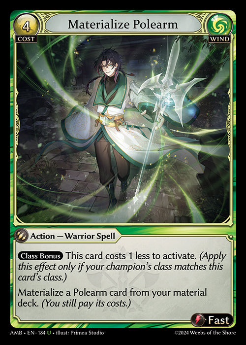 [Wind] Materialize Polearm FOIL [AMB-184-U]