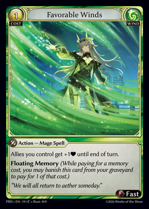 [Wind] Favorable Winds CURIO FOIL [PRD-191-C]