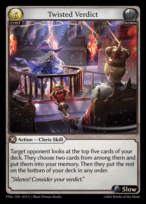 [Norm] Twisted Verdict FOIL [PTM-072-U]
