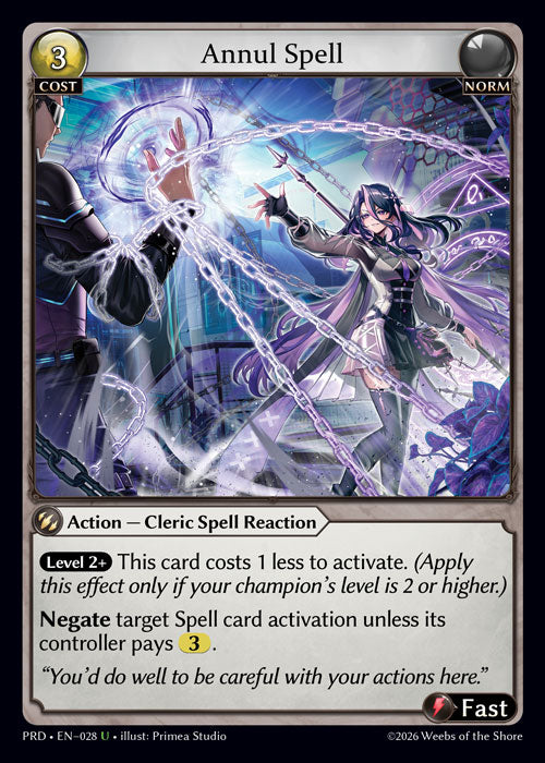 [Norm] Annul Spell [PRD-028-U]