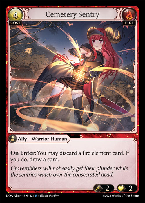 [Fire] Cemetery Sentry FOIL [DOA Alter-122-R]