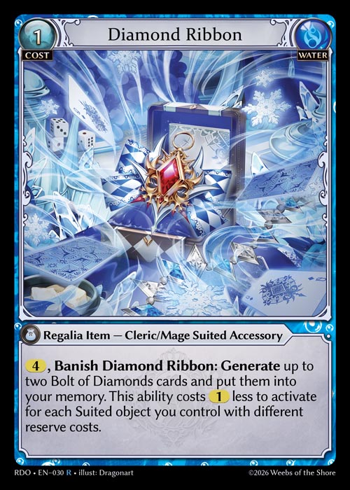 [Water] Diamond Ribbon FOIL [RDO-030-R]