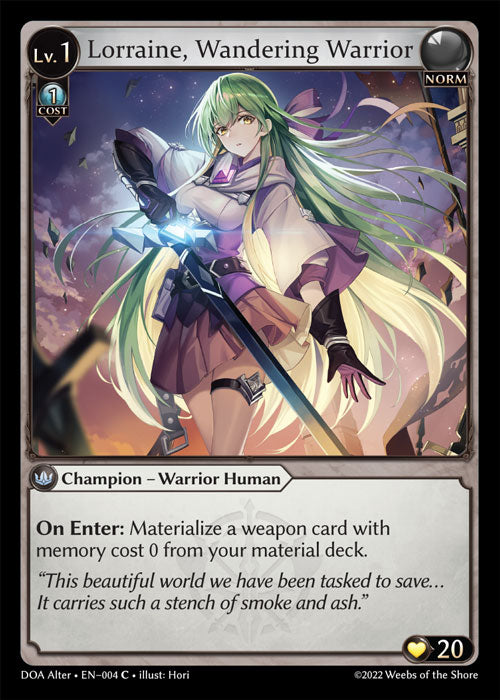 [Norm] Lorraine, Wandering Warrior [DOA Alter-004-C]