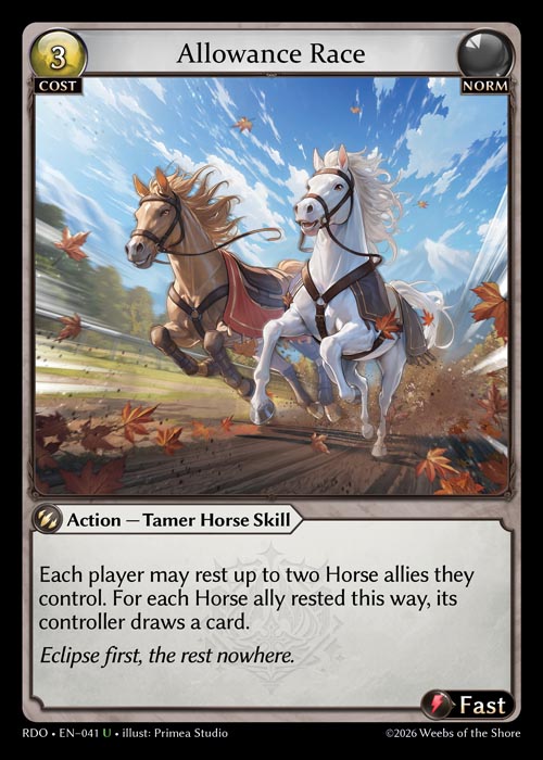 [Norm] Allowance Race CURIO FOIL [RDO-041-U]