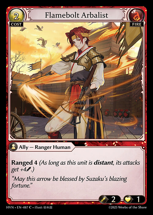 [Fire] Flamebolt Arbalist FOIL [HVN-087-C]